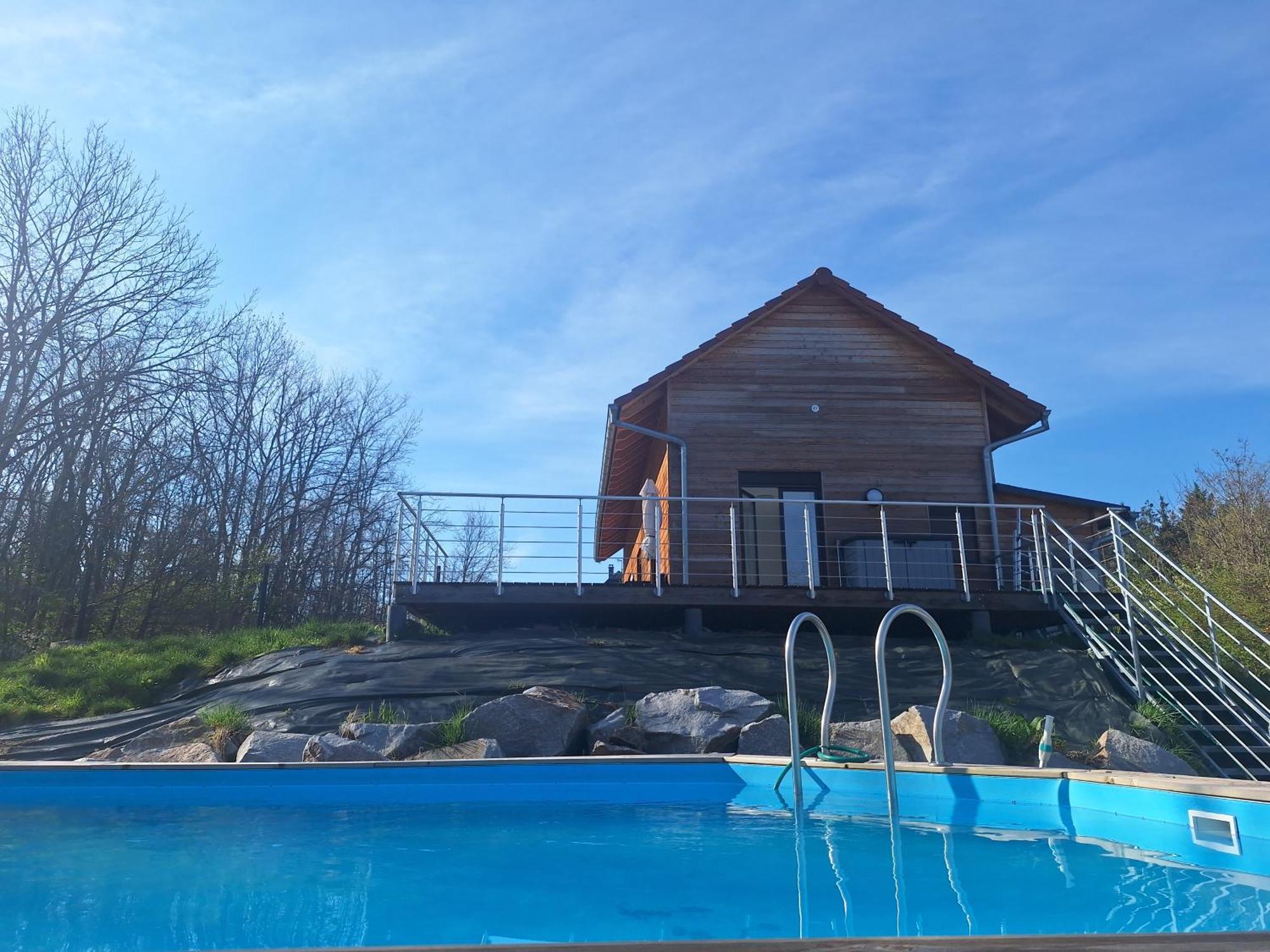 Le Chalet Avec Piscine - 奥贝奈 外观 照片